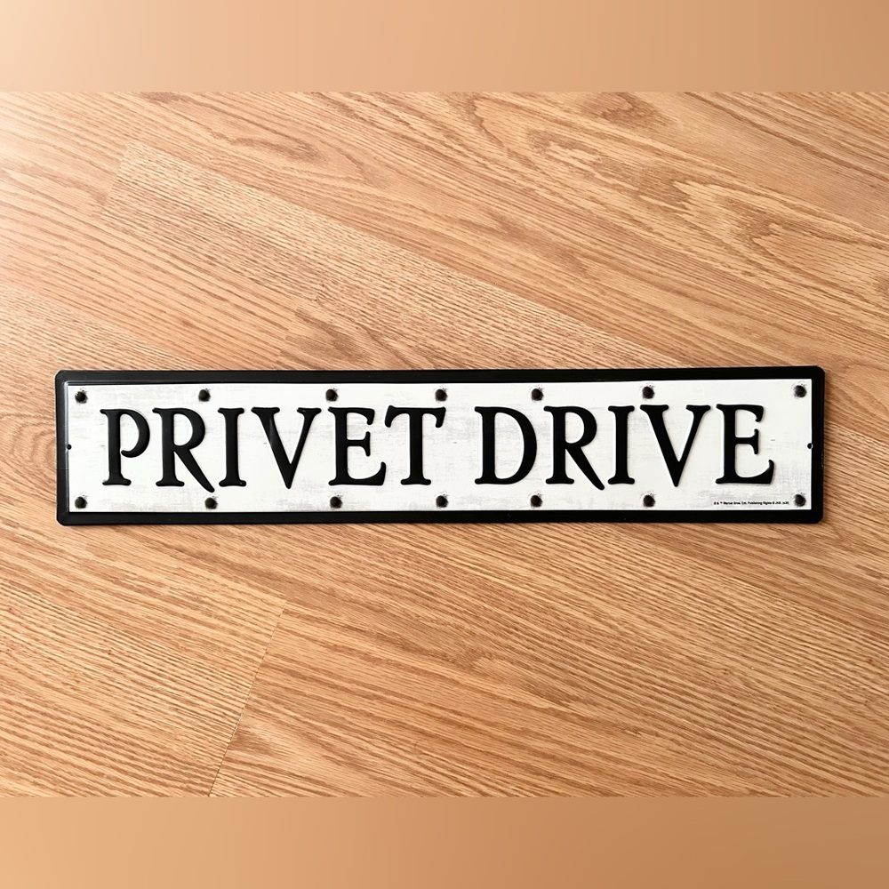 Harry Potter Privet Drive Metal Sign